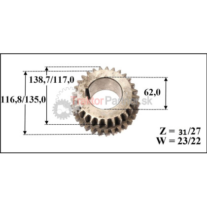 Kolo I. a II.rýchlosti [KORUS] - 6011 1911#1