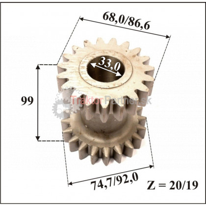 Kolo spätného chodu (menšie) - 5511 1803#1