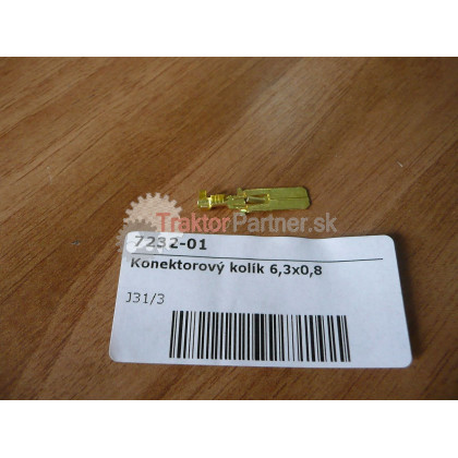 Konektorový kolík 6,3x0,8 - 7232-01