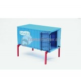 Hračka - Rozložiteľný kontajner modrý na nákladné auto L = 35,5 cm