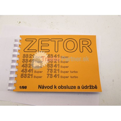 Katalóg - návod k obsluhe Zetor 3321 - 7341 Turbo české vydanie - 222.212.373