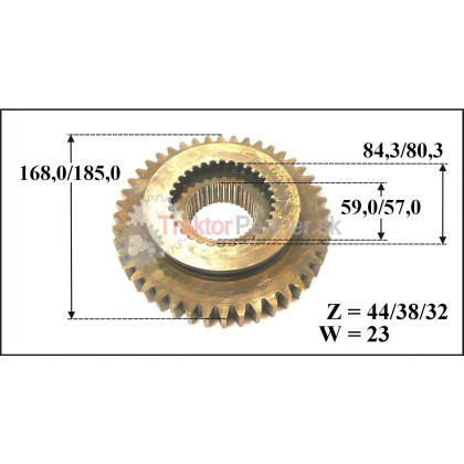 Presuvné kolo redukcie - 6711 1905#1