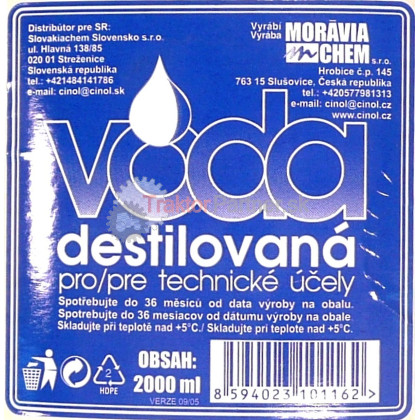 Destilovaná voda 2L - TK/DV.2L