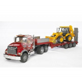 Hračka - Nákladné auto MACK Granit s prívesom a JCB traktorom 94 x [BRUDER]