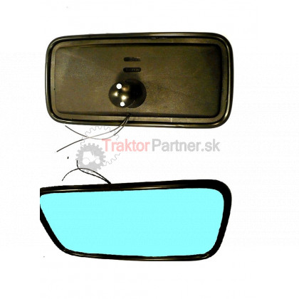 Zrkadlo univerzálne vonkajšie vyhrievané 24V 375x185 umelé - LDS 375 G