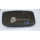 Zrkadlo C330 dvojdielne ľavé vyhrievané 12V alebo 24V 330x185 plas