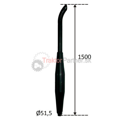 Tlmič výfuku s lapačom maľovaný - 5201 1420.M