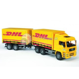 Hračka - Nákl.auto MAN-kontajner+vlek DHL [BRUDER]