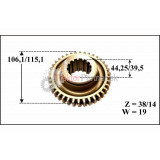 Posuvné koleso 1+spiatočka