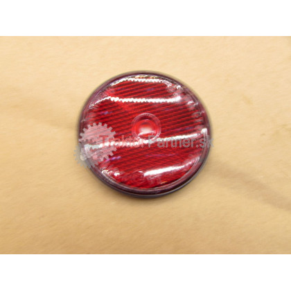 Odrazka červená 60 mm s otvorm - 110054#2