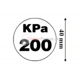 Nálepka - tlak pneu KPa 200
