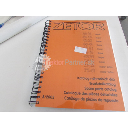 Katalóg ZS Náhradných dielov - Zetor 3321 - 7341 Super Turbo - KT/222.212.377:ZS