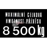 Nálepka - max. celková hmotnosť prívesu 8500kg