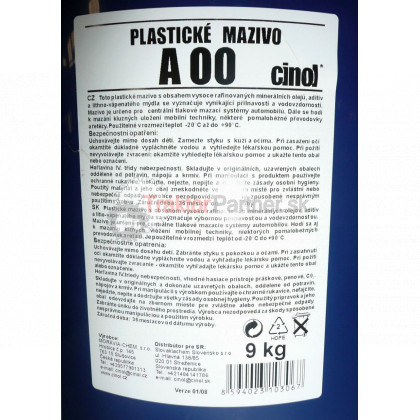 Plastické mazivo 9kg SL AK 00 - O/A00SL.9KG