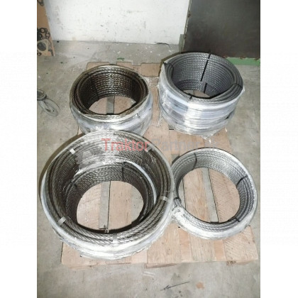 Lano 11mm; metráž drôt;holé;Rakúske - SEAL;1960;mazané;valcované;;D - 11000.011