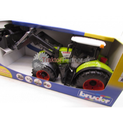 Hračka - traktor Claas axion + cel. nakladač [BRUDER] - 03013