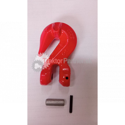 Hák C červený reťazový skracovací  6-8mm s  čapom, tr.8, WLL 1,12t [malý] - 6-8WLL1,12T