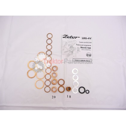SADA ZS - podložky cu k palivovej súprave URI-4V  NT - 7001 0899.9CU