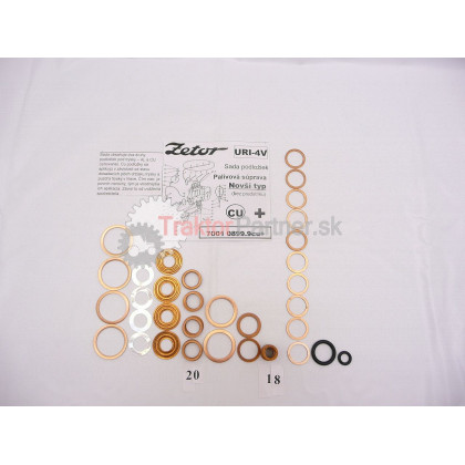 SADA ZS + - podložky cu k palivovej súprave URI-4V  NT - 7001 0899.9CU+