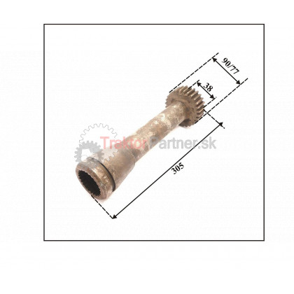 Koleso hydrauliky úplné - dĺžka 385 mm - 3711 1996.6