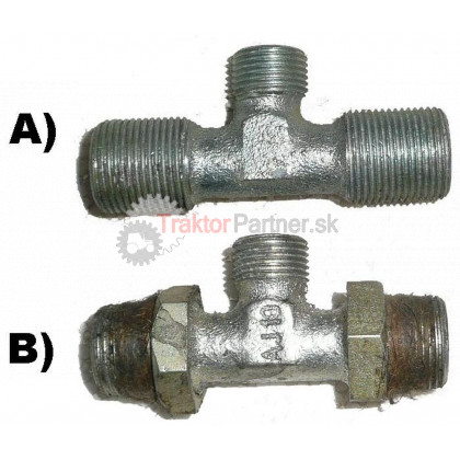 T-spojka vzduchová 22x1,5 / 22x1,5 / 18x1,5   (A) [nieje do traktora] - 5718 6805.6