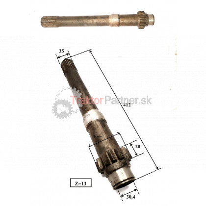 Dutý spojkový hriadeľ - 3011 1904