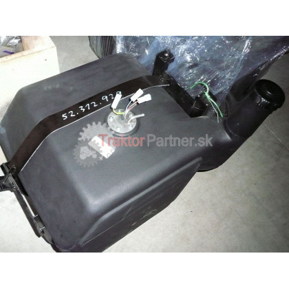 Nádrž  [53l, plast, komplet s držiakmi, polguľák] - 52 312 929