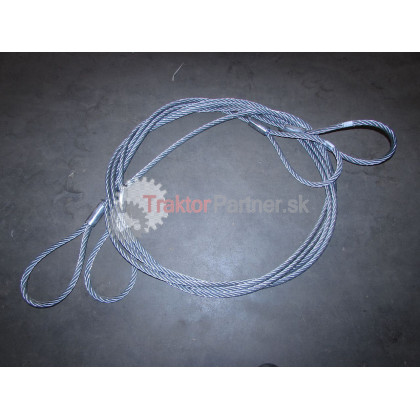 Oceľ viazacie lano lisovane Oko-Oko D 14mm, 5 m ZN - OVLO-O14MM.5M