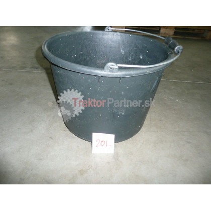 Vedro plastové čierne 20 l - 460222