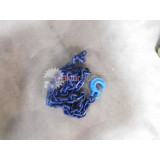 Úväzok - hák G modrý; 2,0 m reťaz hranatá 8x30x14