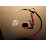 Kábel 1 žilový červený, meď, lanko, 1.5mm priemer, 1mm vodič