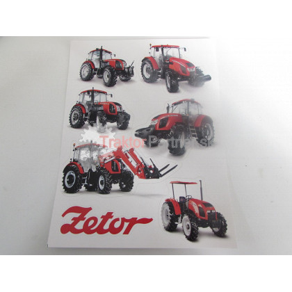 Sada samolepiek A5 traktory Zetor - 888402022