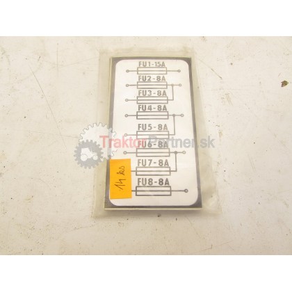 Nálepka poistky 8 - 89 803 131.652