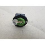 Prepínač kolískový 12V/20A 20mm okrúhly so zeleným podsvietením