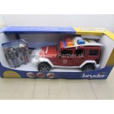 hračka -   Jeep Wrangler - požiarny s figurkou  [BRUDER]