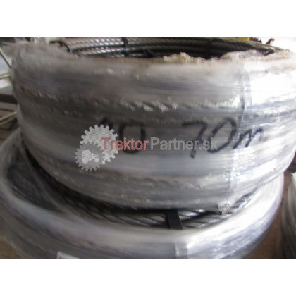 Lano 10mm;70 m drôt; 1570; valcované; SEAL; 114; Rakúske, - 10000.019