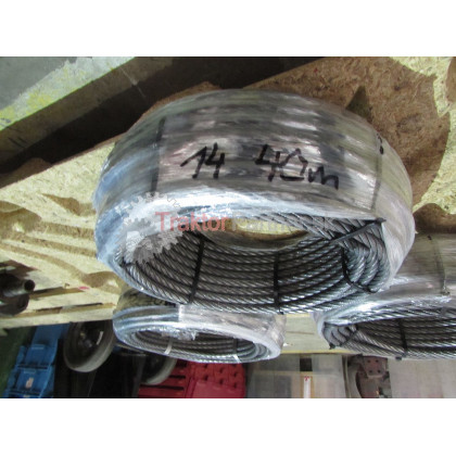 lano 14mm; 40 m, ocel;  [rakuske, valcovane] - 14040.051