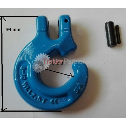 G hák MENŠÍ - SHG 8 tr.10  krúžok štrbinový MODRY - SHG 8/10 S10.M