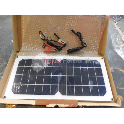 Solárny panel na oplotok 10W USB DC - 061143