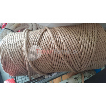 Jutové Lano 6mm;  metráž - 500006