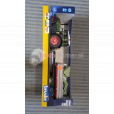 Hračka - Traktor FENDT Vario 211 c čelným nakladačom a sklopným prívesom [BRUDER ]