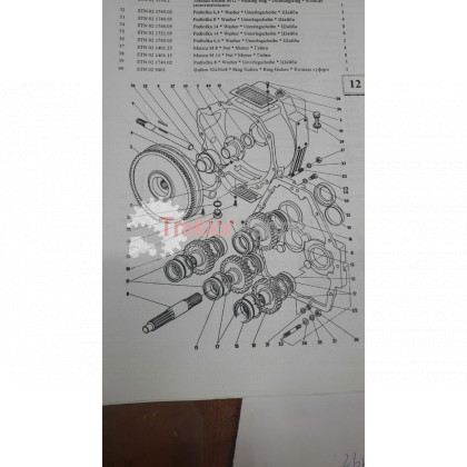 Ozubené koleso UNC 44 zubov - 3-3400-37