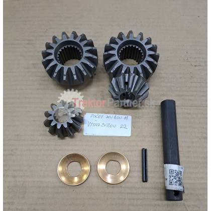 Diferenciál, sada [CARRARO, satelit 11z výška 2,2cm,  Proxima, JOHNDEER, JCB] - 93 0157.051