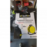 Ppredlžovací kábel + kovový bubon 3x2,5mm 50m
