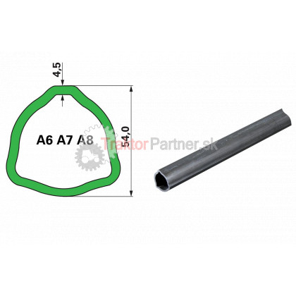 Kardanový profil vonkajší AB6 AB7 T54.0x4,5mm - 00171908